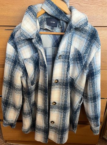 Veste à carreaux Kiabi