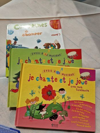 Lot de 3 livres avec cd