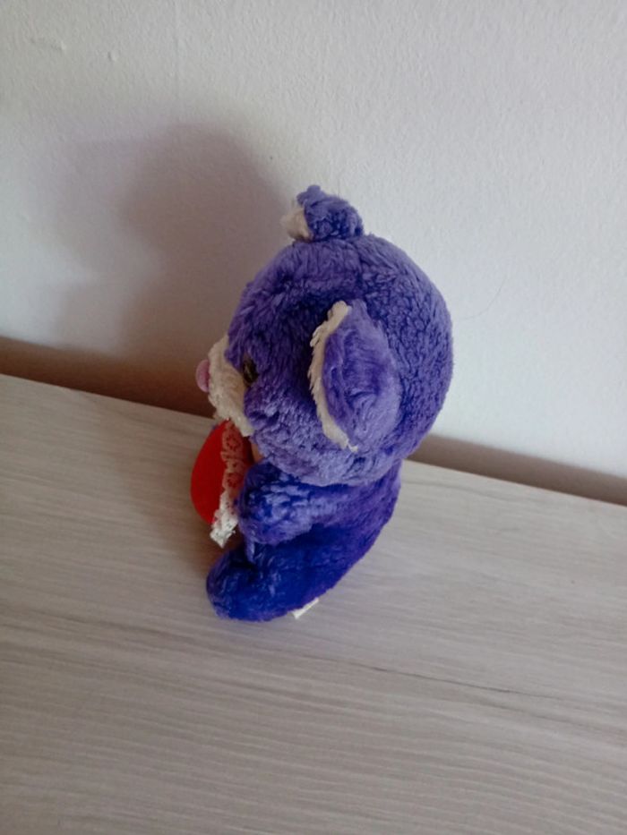 Jolie peluche ourson violet - photo numéro 5