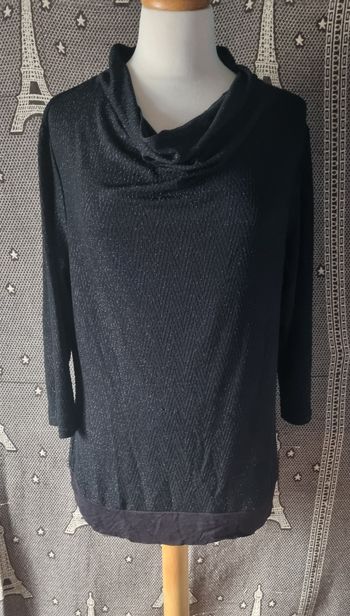 Pull noir pailleté taille 50 BlanchePorte