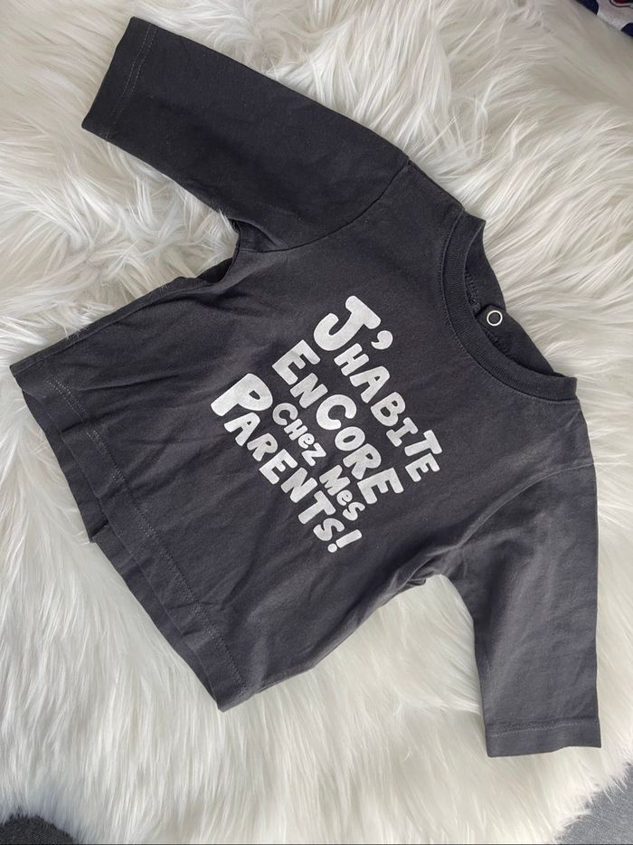 Lot de 3 t-shirt manches longues pour bébé - photo numéro 7