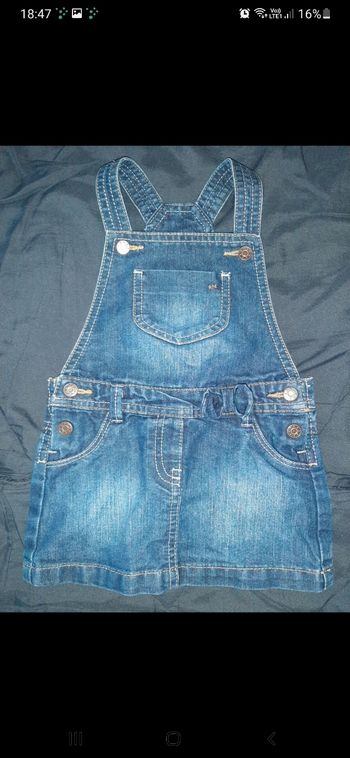 Salopette jupe 9 mois (c3)