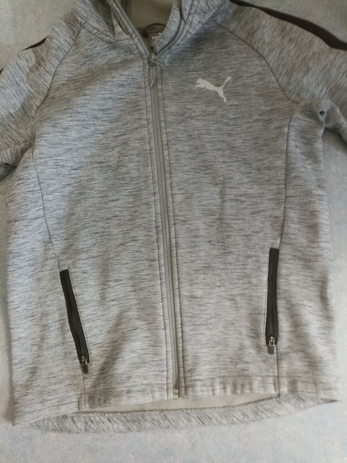 Sweat à capuche zippé puma 11/12 ans - photo numéro 6