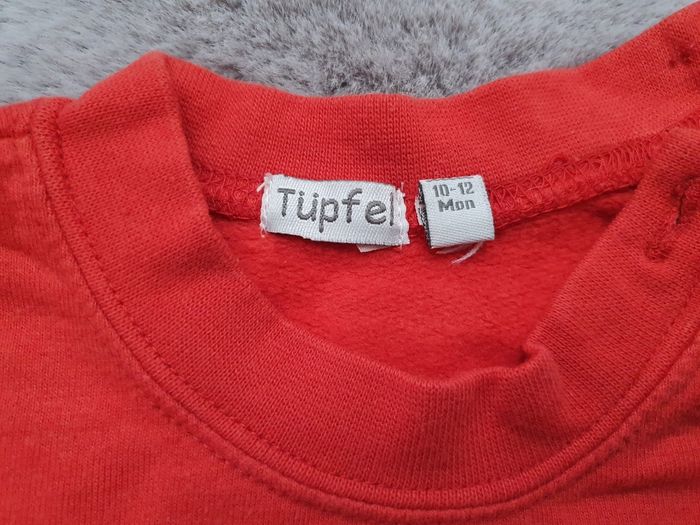 T.shirt manches longues rouge et gris Tupfel 12 mois - photo numéro 6