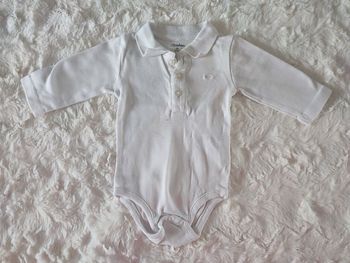 Body polo blanc kitchoun taille 3 mois