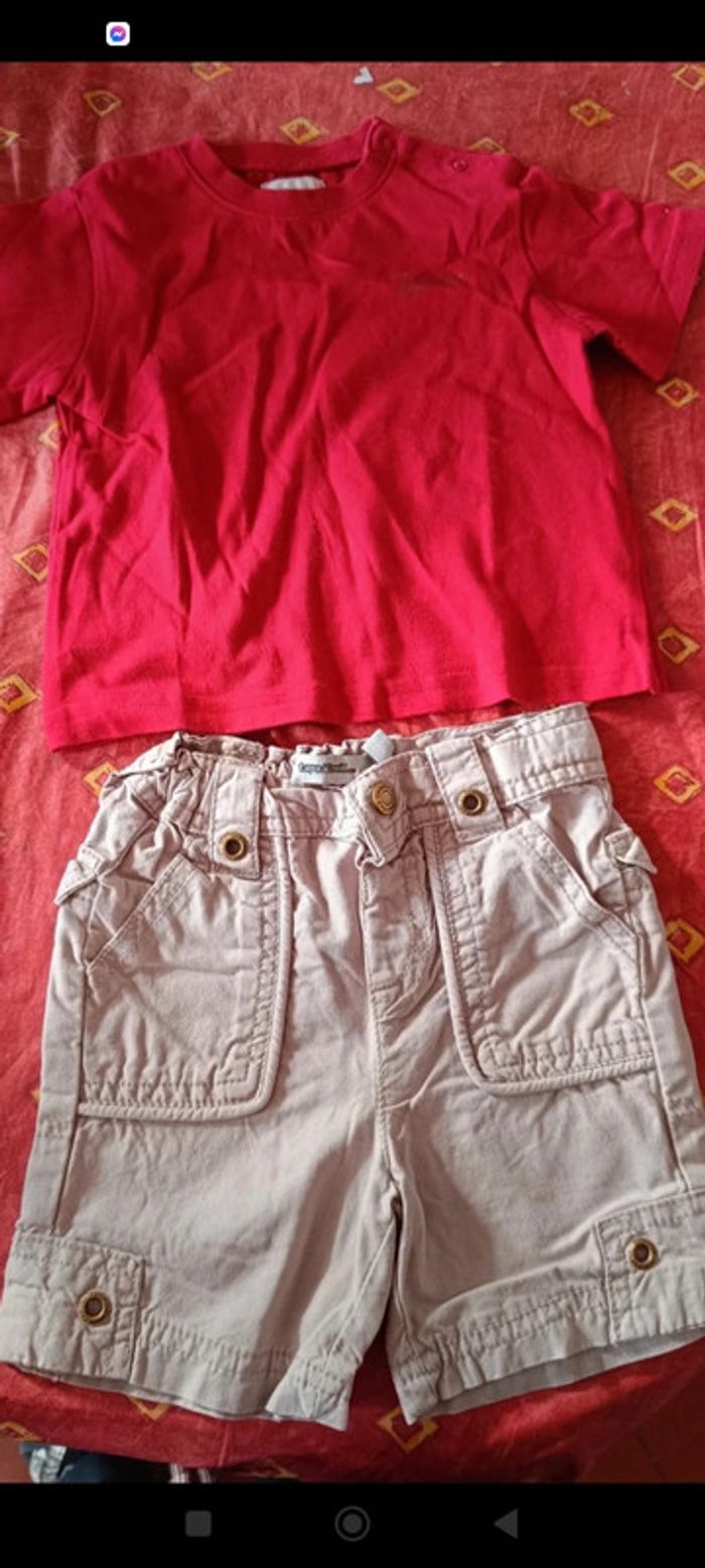 Ensemble short 12 mois