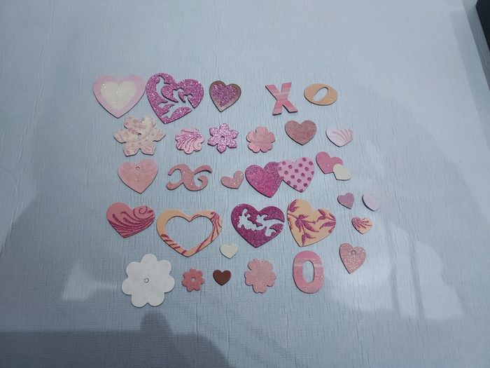 Decoration pailletés cœur st Valentin