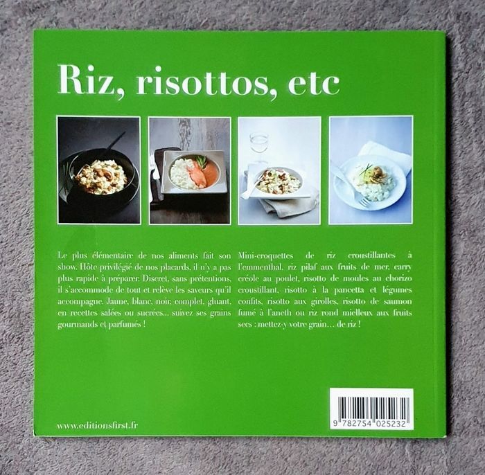Petit Livre de Recettes illustré "Riz, Risottos, Etc" / Éd. First - photo numéro 2
