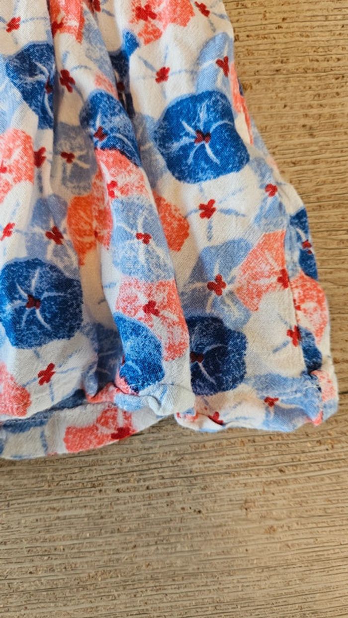 Blouse blanche avec motifs colorés, sans manche, TQF Collection, 8 ans, nickel - photo numéro 4