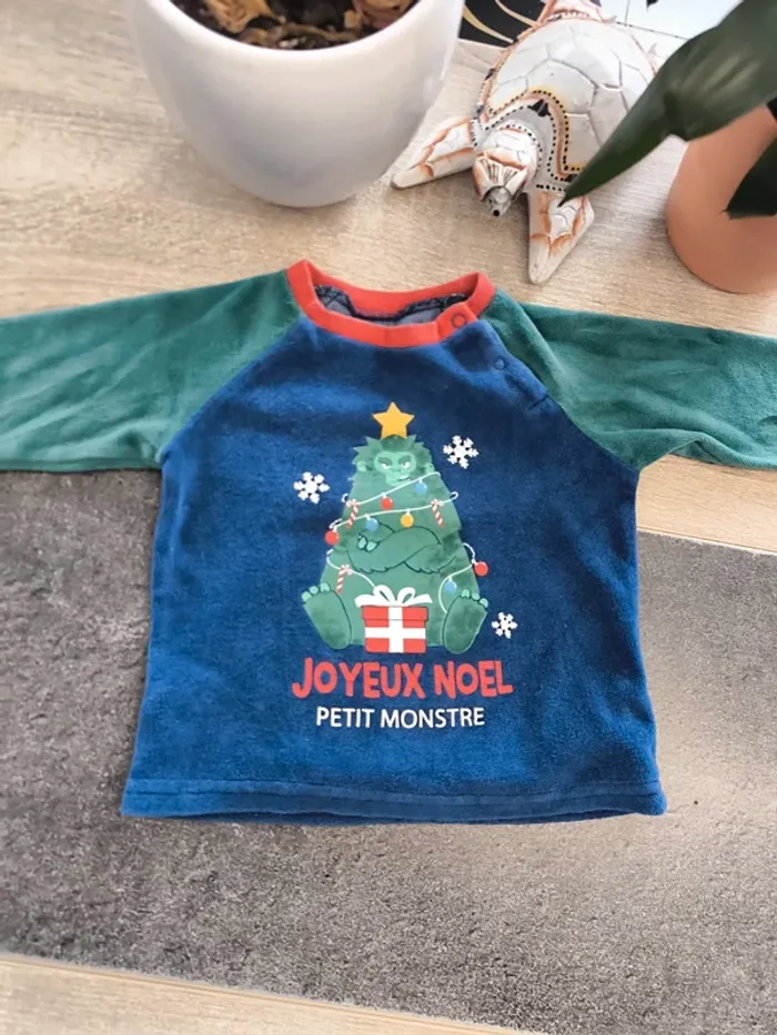 Pyjama hiver 2 pièces garçon 12 mois mots d'enfants - photo numéro 8