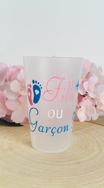 Gobelet personnalisé babyshower SANS date et prénoms