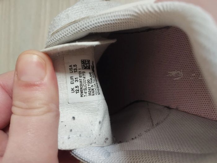 Baskets Lacoste fille pointure 31 - photo numéro 6