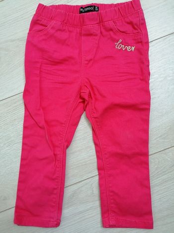 Pantalon rouge clair 86 cm