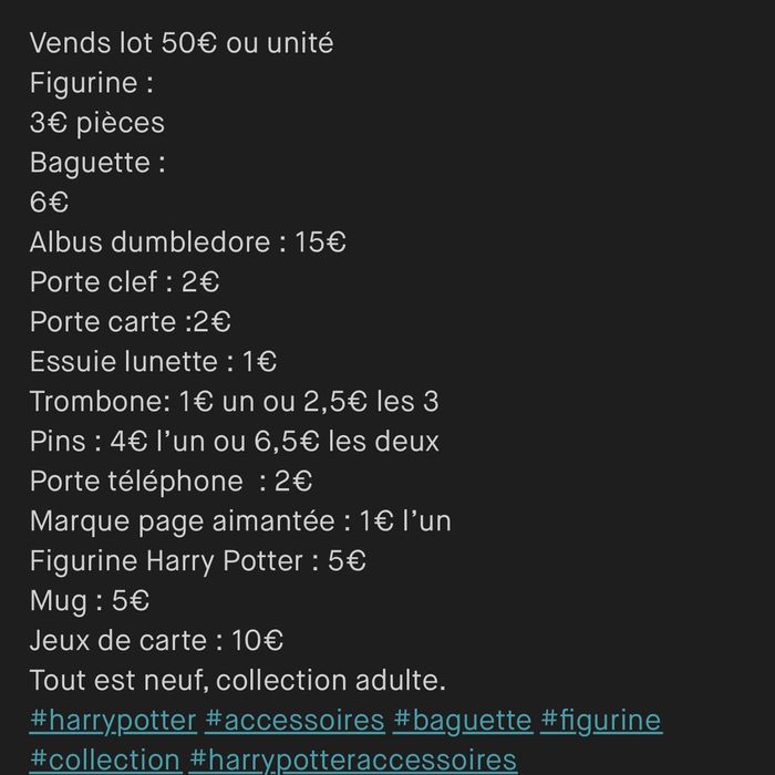 Lot ou unité accessoires collections Harry Potter - photo numéro 10