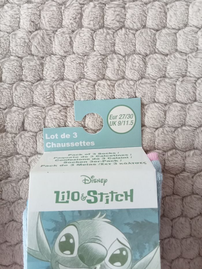3 paires de chaussettes Stitch 27/30 - photo numéro 3