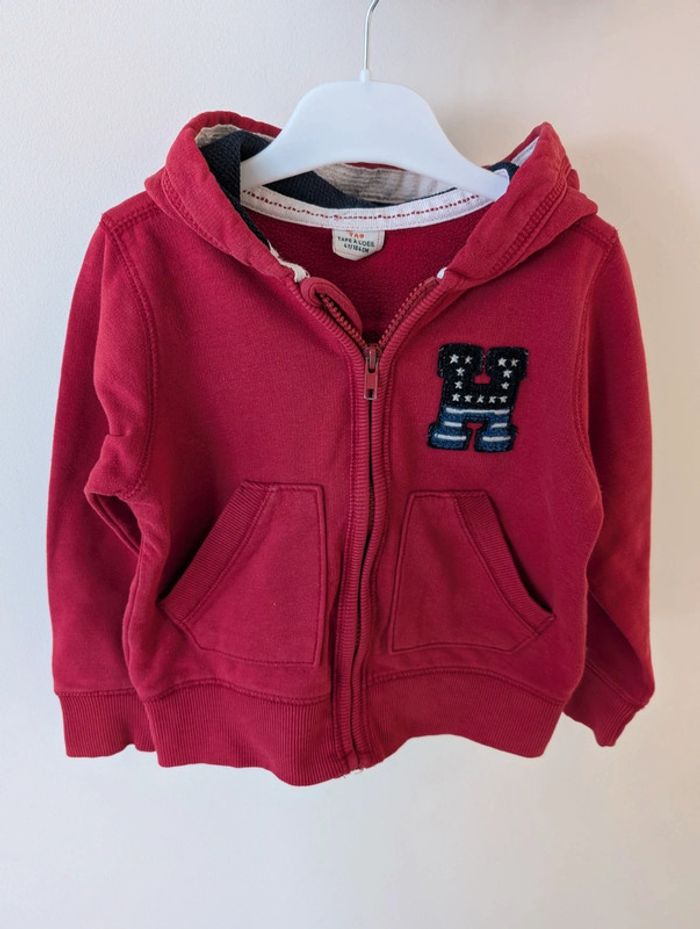 Sweat zippé à capuche 4 ans TAO