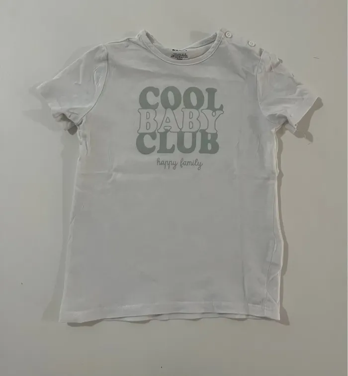 Tshirt blanc Cool baby club - 36 mois - Kiabi