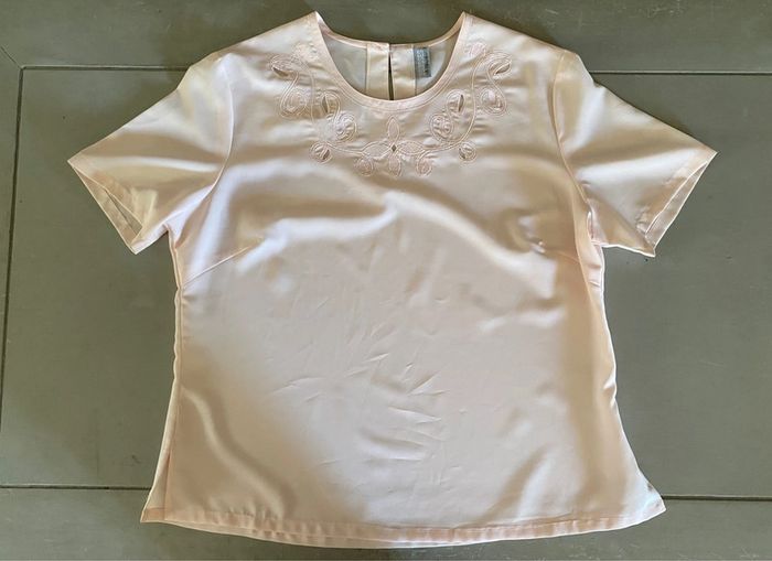 Blouse 3 Suisses Le Chouchou rose pâle taille 38 - photo numéro 9