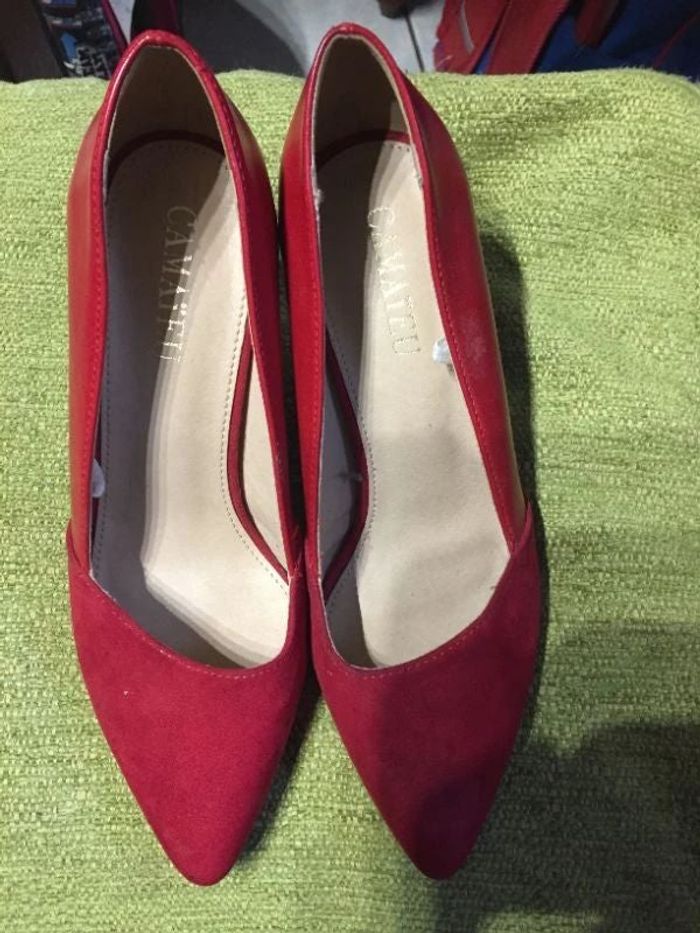 Escarpins rouge Camaieu 37