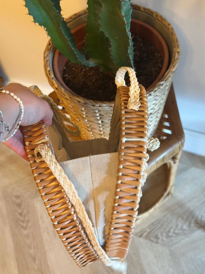 Sac bandoulière rond macramé fait main - photo numéro 8
