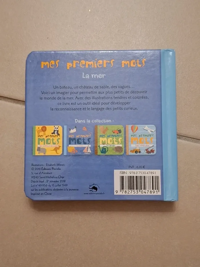 Livre mes premiers mots La mer - photo numéro 2