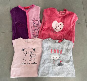 Lot 4 pyjamas - 9mois