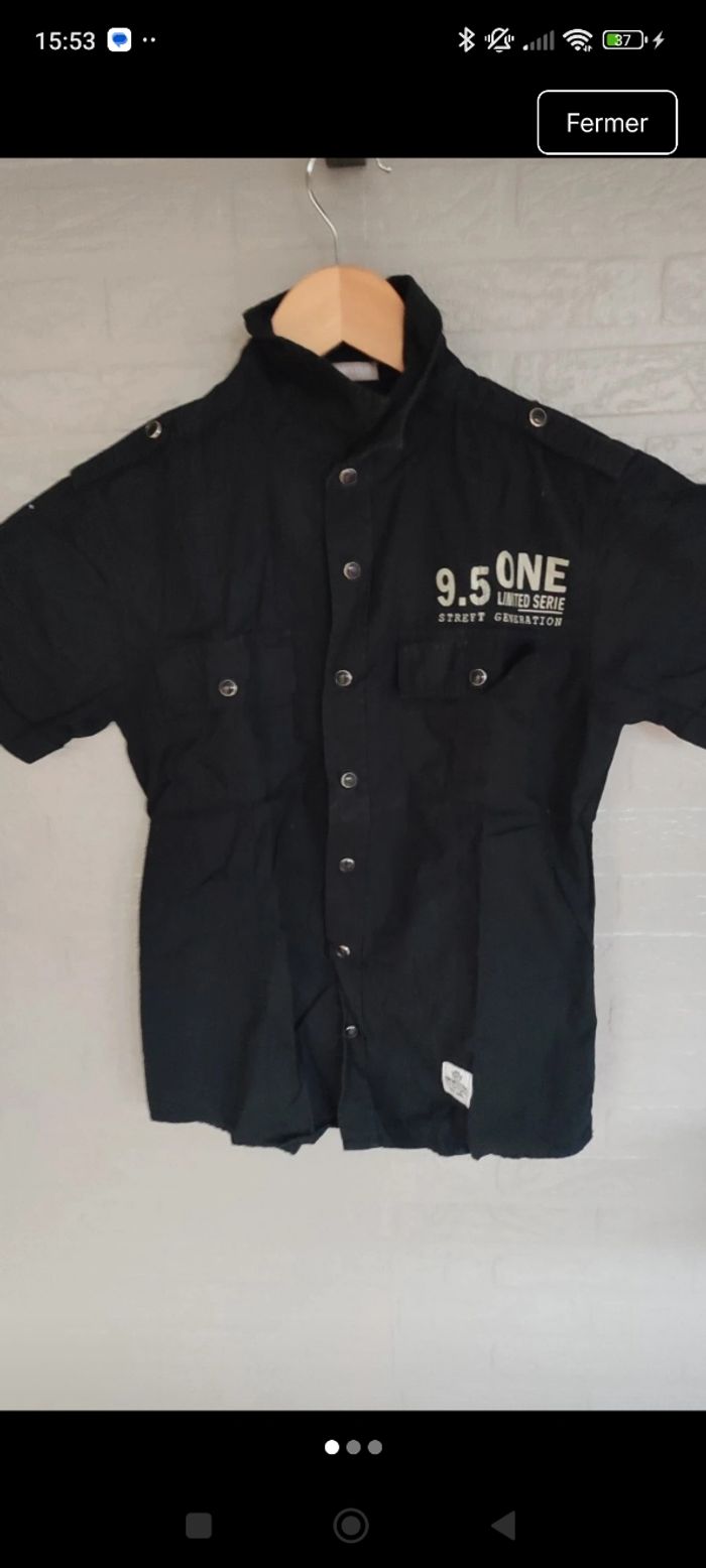 Chemise manches courtes t 12 ans