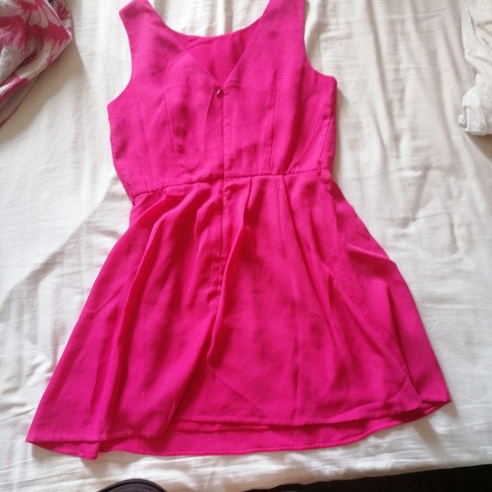 Robe rose mi longue - photo numéro 2