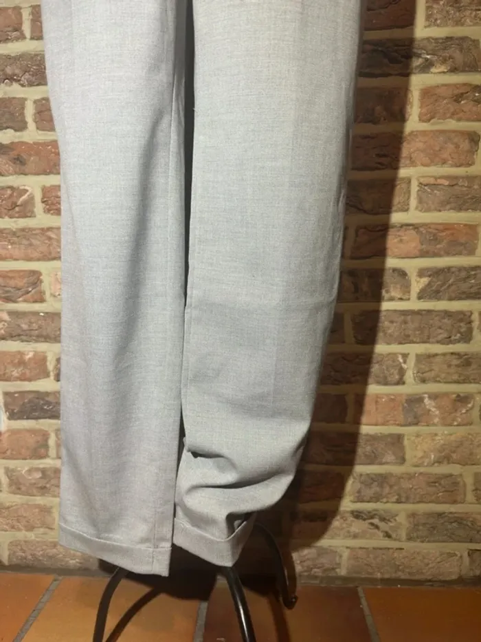 Pantalon droit gris clair Zara Basic Tail’e S / 36 - photo numéro 4