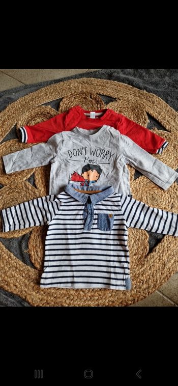 3 tee shirt manches longues 3 mois