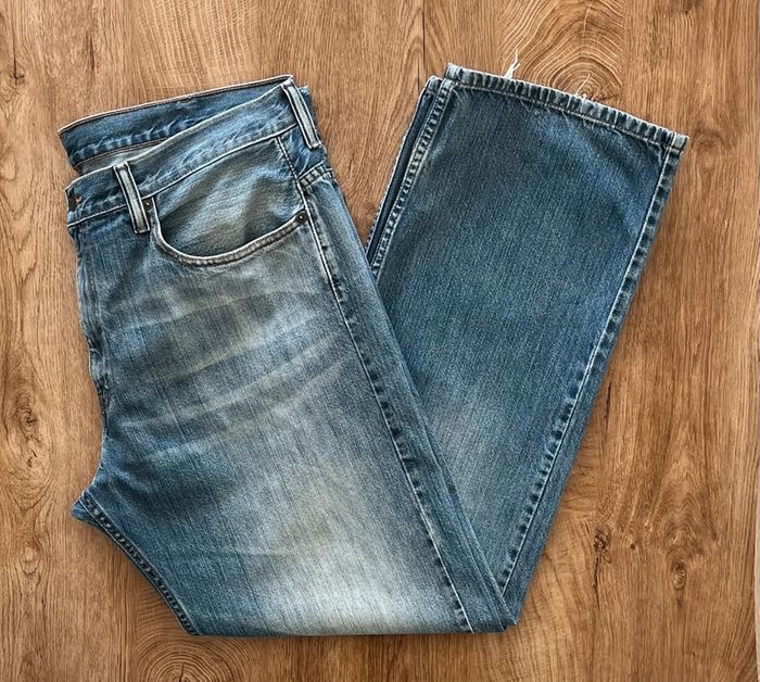 Jean/pantalon levi's 569 délavé (coupe ample) pour homme, taille W 38 L 34 (48 taille française) - photo numéro 4