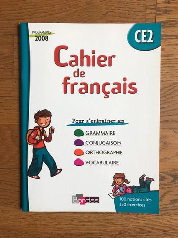 Cahier de français CE2