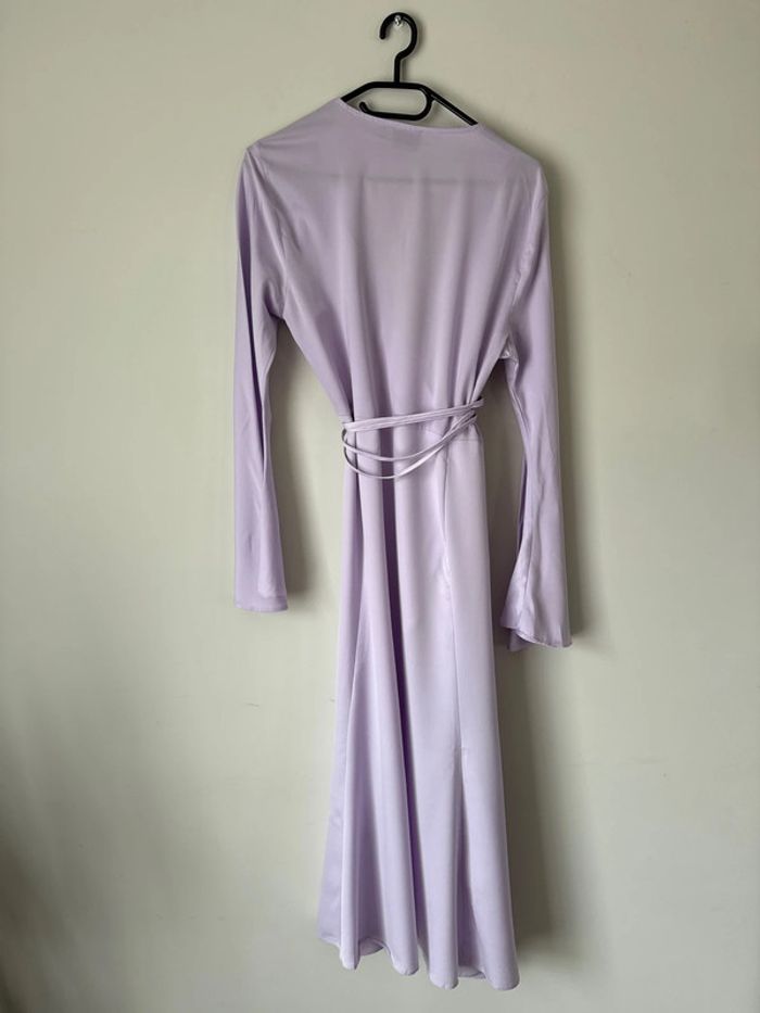 👗Asos design taille 40- Robe mi-longue cache-cœur- Lilas- très bon état - photo numéro 6