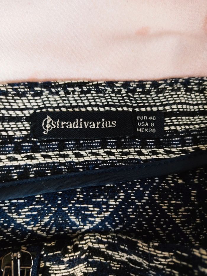Mini jupe courte broderie à motifs Stradivarius 40 L Très bon état - photo numéro 7