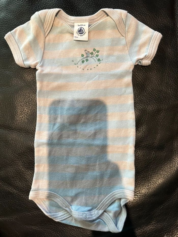 Lot de 10 bodies 3 mois été bébé garçon - photo numéro 2