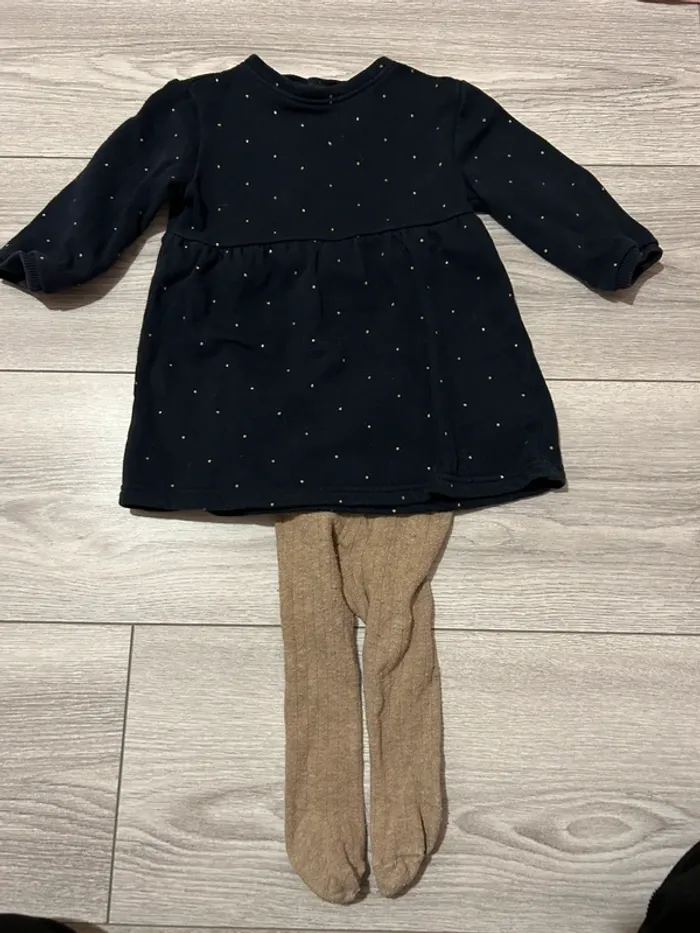 Robe sweat matière chaude 18 mois - photo numéro 2
