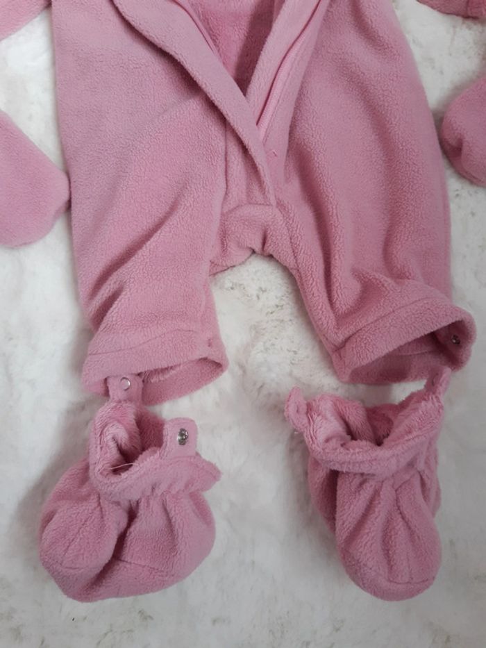 Combi pilote / Combinaison / Manteau Hiver Rose fille 3 mois - photo numéro 5
