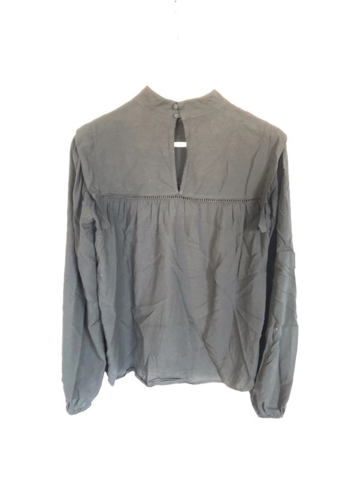 Superbe blouse Promod noire col montant taille 34 36 neuve - photo numéro 10