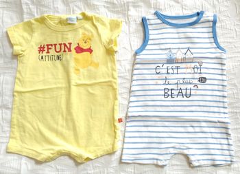 Disney Pat et Ripaton lot combi combishort barboteuse