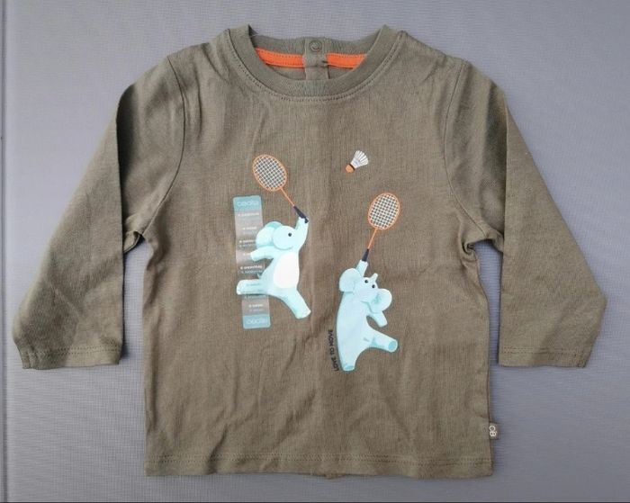 Tee-shirt ML 9 mois garçon obaibi neuf