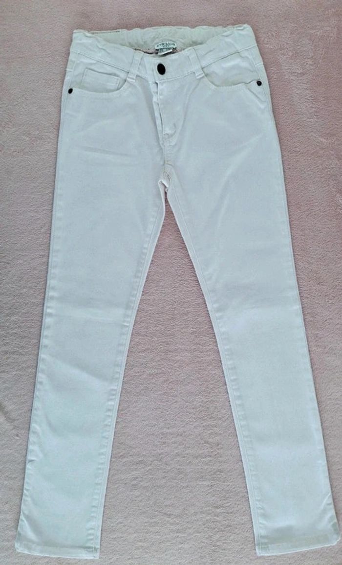 Pantalon skinny Cyrillus 9 ans rose très clair