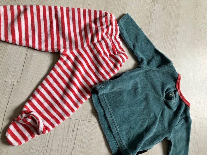 Pyjama 2 pièces lutin de Noël 6 mois - photo numéro 4
