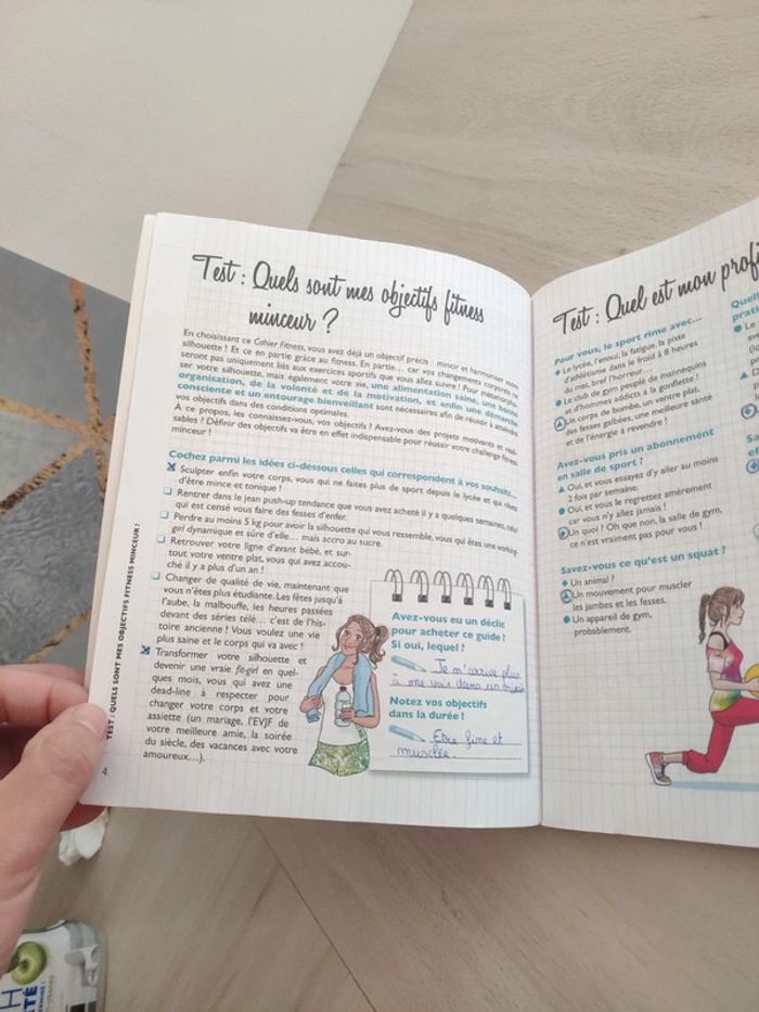 Livre mon cahier fitness modelez vous un corps harmonieux Andanson - photo numéro 7