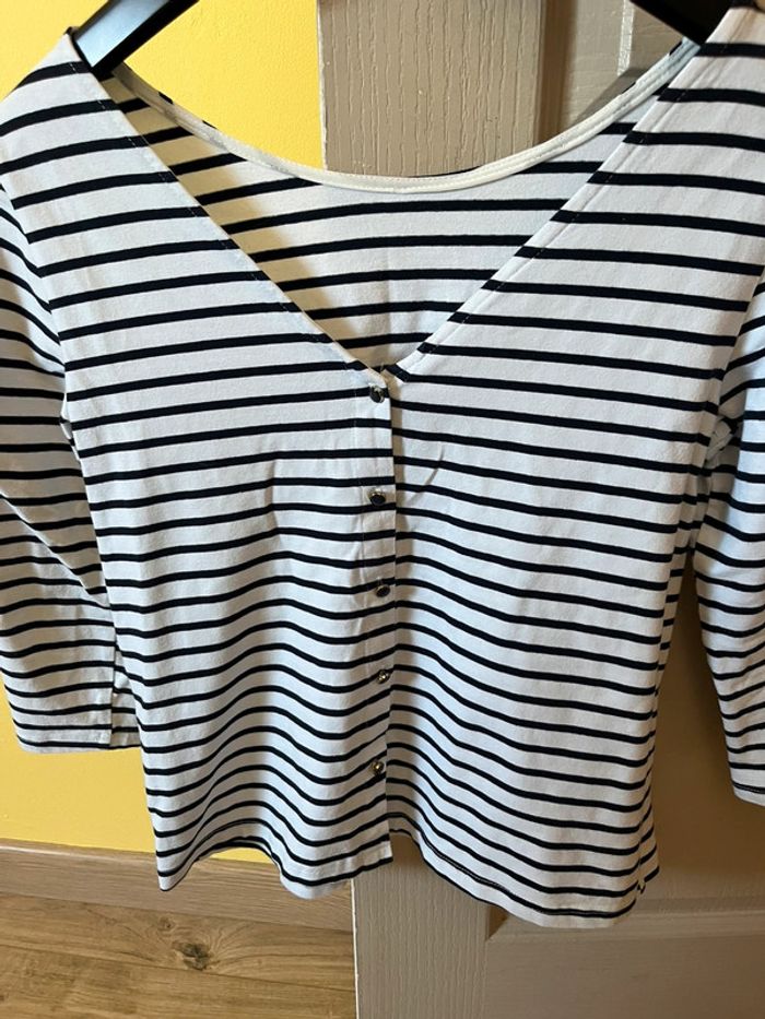 Marinière noire et blanche - photo numéro 2
