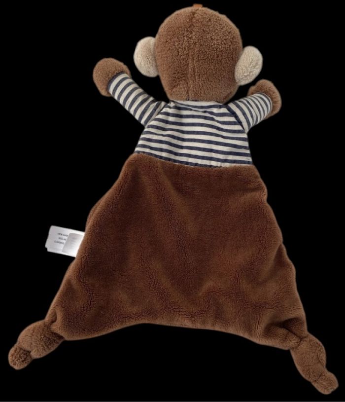 ❤️ Doudou Plat Mouchoir Singe Jellycat Marron - photo numéro 2