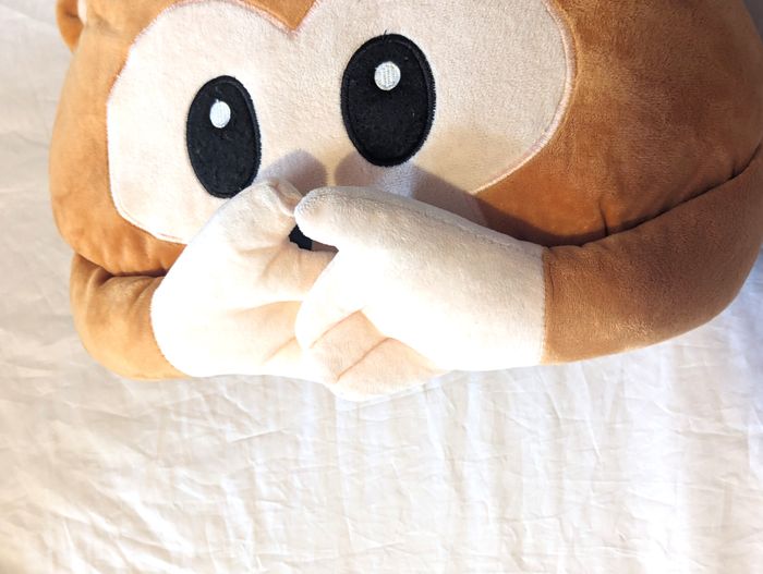 Grosse Tête Hamster Plate Marron Grands Yeux Mains Devant Bouche Animal Peluche Petits Enfants Bébés - photo numéro 4