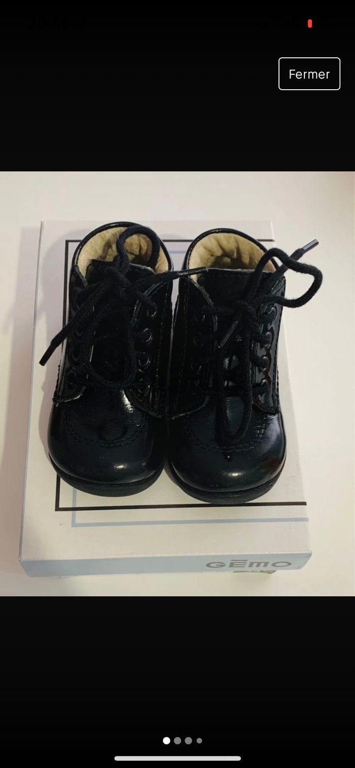 Chaussures en cuir premiers pas