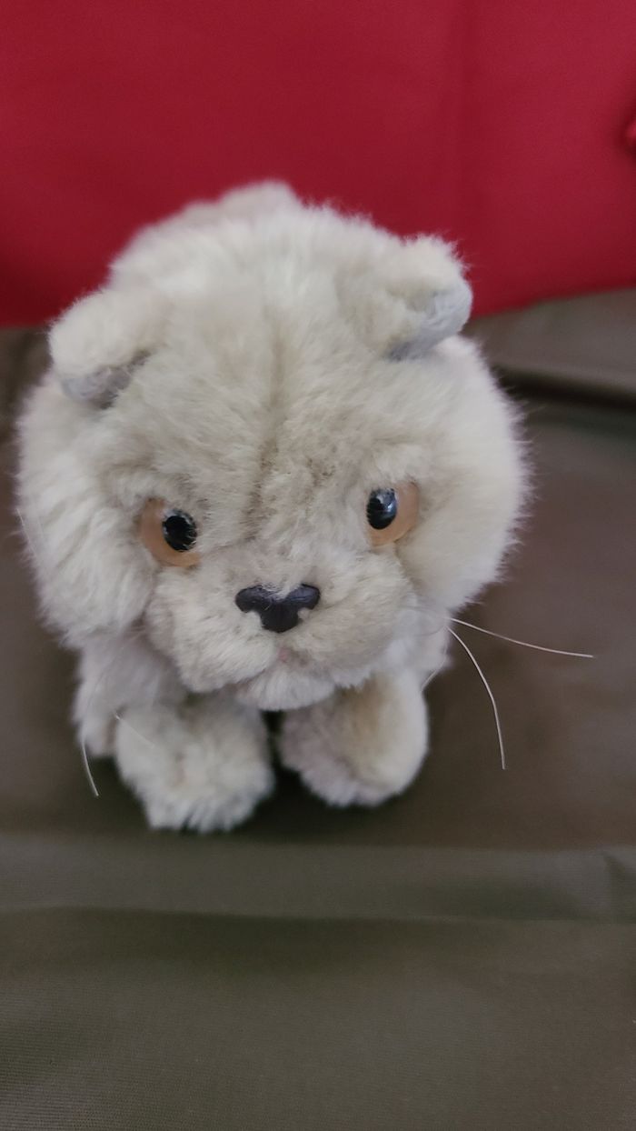 Peluche Chat Persan couché playkids - photo numéro 4