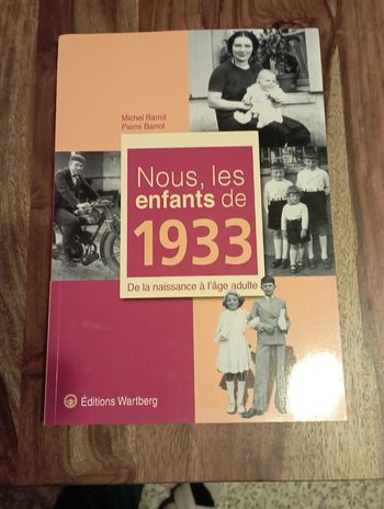 Livre "nous, les enfants de 1933"