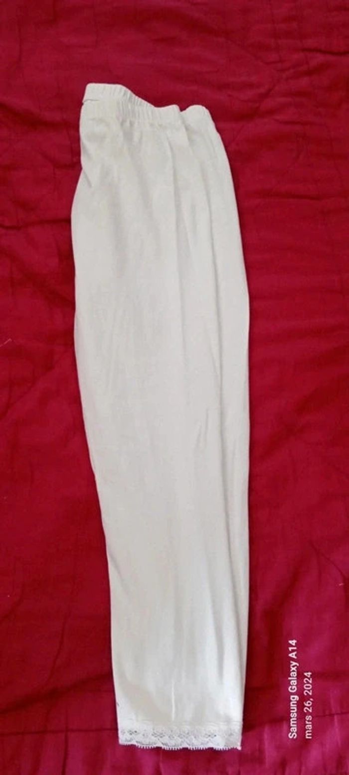 Leggings blanc bas en dentelle fille 164 cm h&m - photo numéro 5